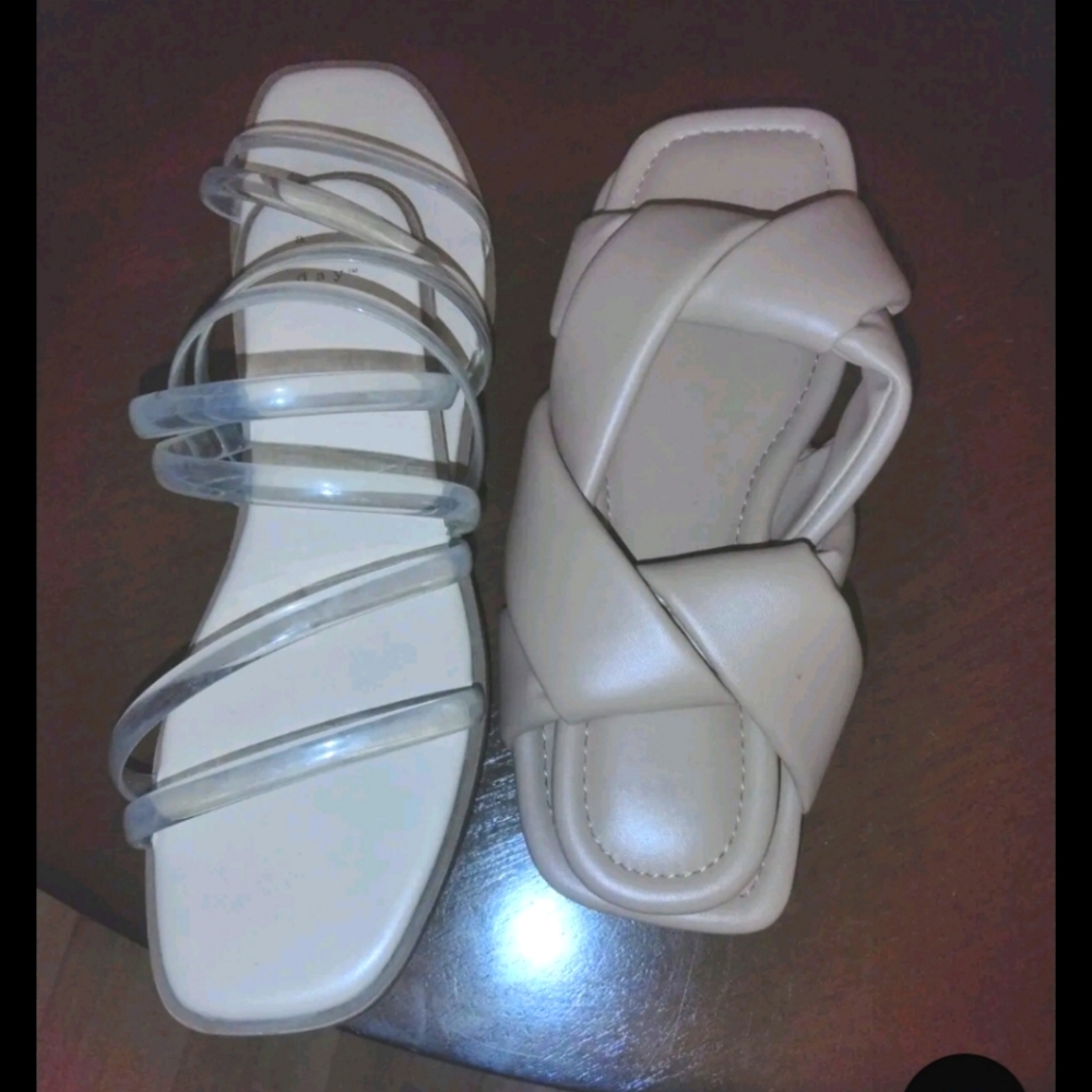 Women's a new day sandals new without box  8.5 2 pair!